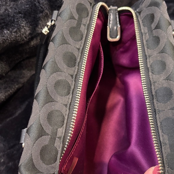 Coach Signature Canvas Satchel with Leather Trim Silver hardware 2 Hang Tag - Picture 14 of 15